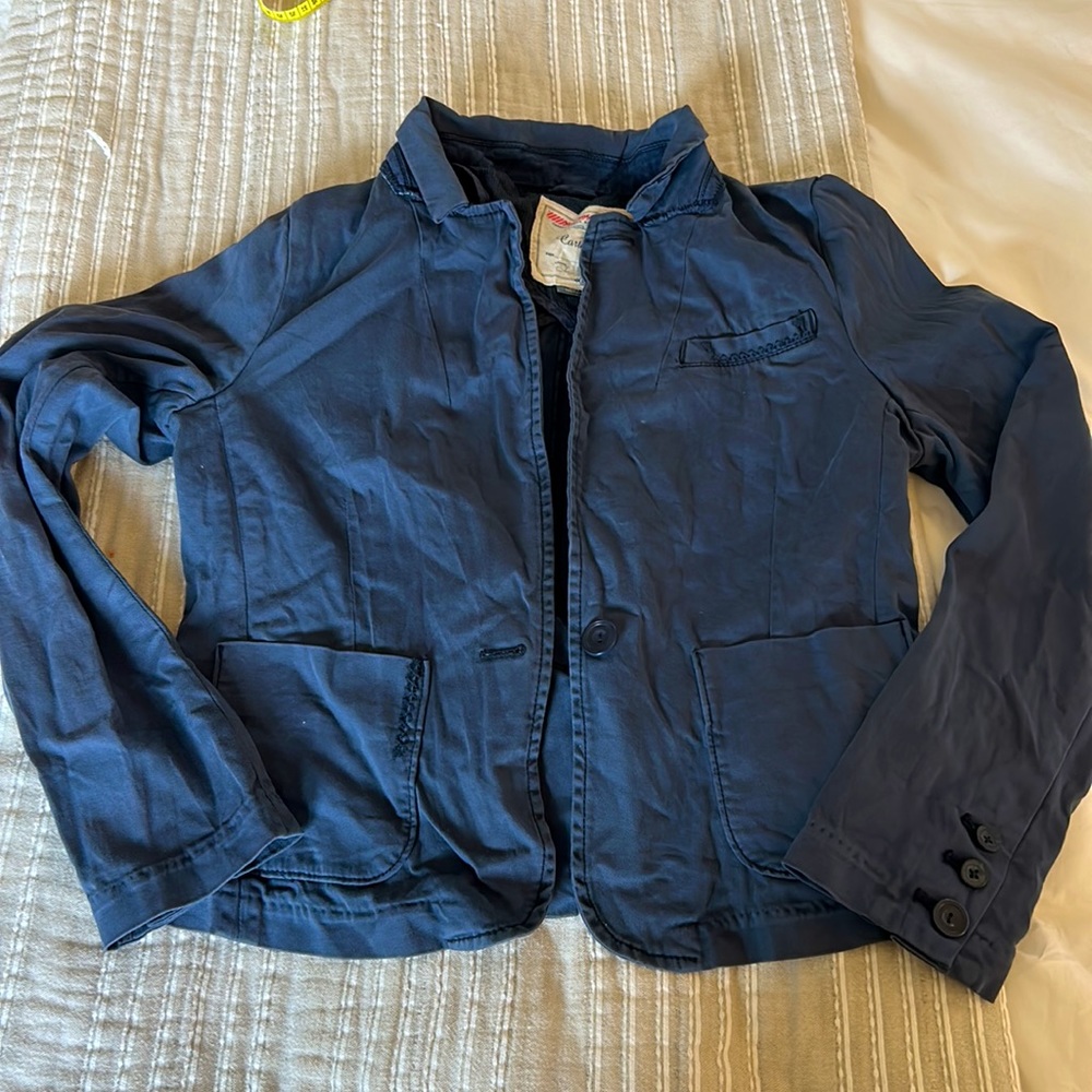Cartonnier Anthropology Single Button Navy Blazer